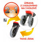 Odrážadlo FUNNY WHEELS Rider Šport červené 2v1, výška sedla 28 / 30cm nosnosť 25kg 18m + v krabici