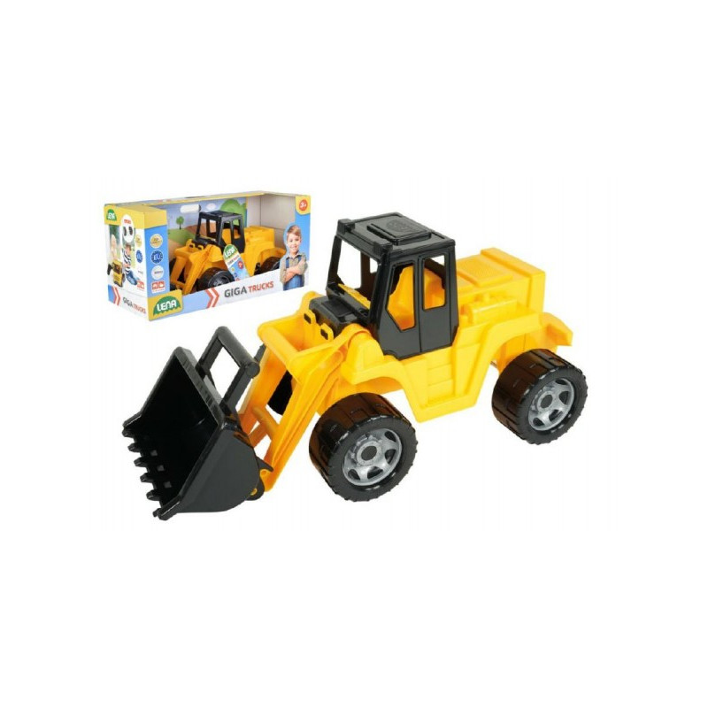 Nakladač žltočierny Giga Trucks plast 62cm v krabici 70x35x29cm