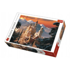 Puzzle Zimné zámok Neuschwanstein 3000 dielikov 116x85cm v krabici 40x27x9cm