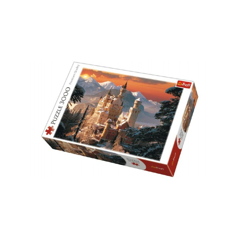 Puzzle Zimné zámok Neuschwanstein 3000 dielikov 116x85cm v krabici 40x27x9cm