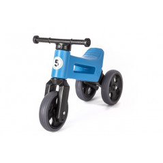 Odrážadlo FUNNY WHEELS Rider Šport modrej 2v1, výška sedla 28 / 30cm nosnosť 25kg 18m + v krabici