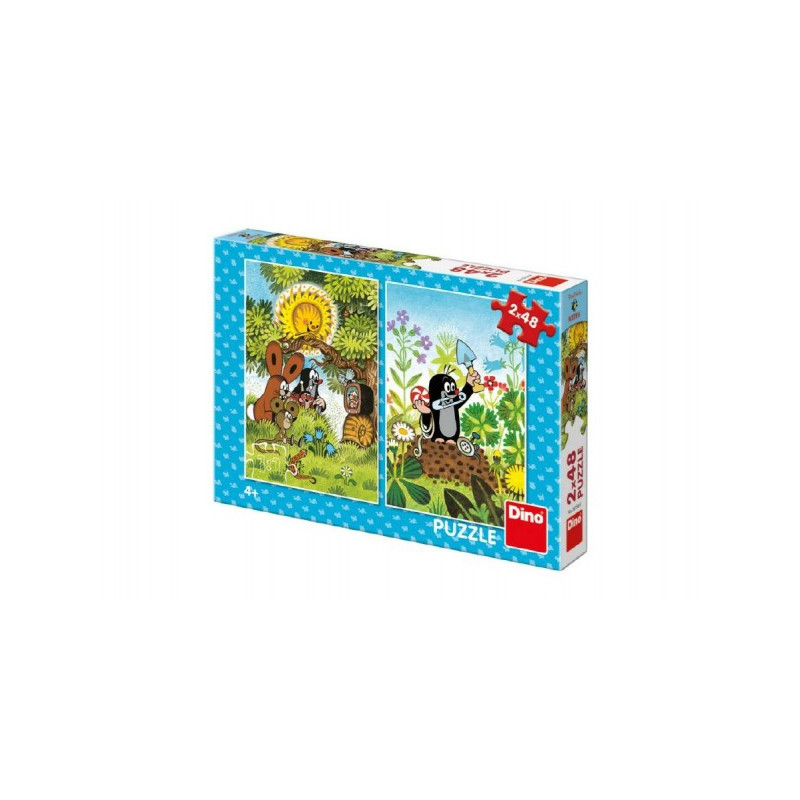 Puzzle Krtko 2x48 dielikov 18x26cm v krabici 27x19x4cm