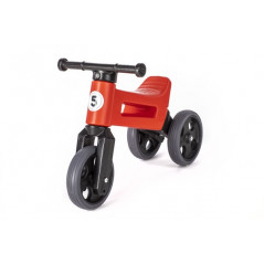 Odrážadlo FUNNY WHEELS Rider Šport červené 2v1, výška sedla 28 / 30cm nosnosť 25kg 18m + v sáčku