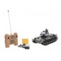 Tank RC plast 33cm T-34 27MHz na batérie + dobíjacie pack so zvukom a svetlom v krabici 40x15x19cm