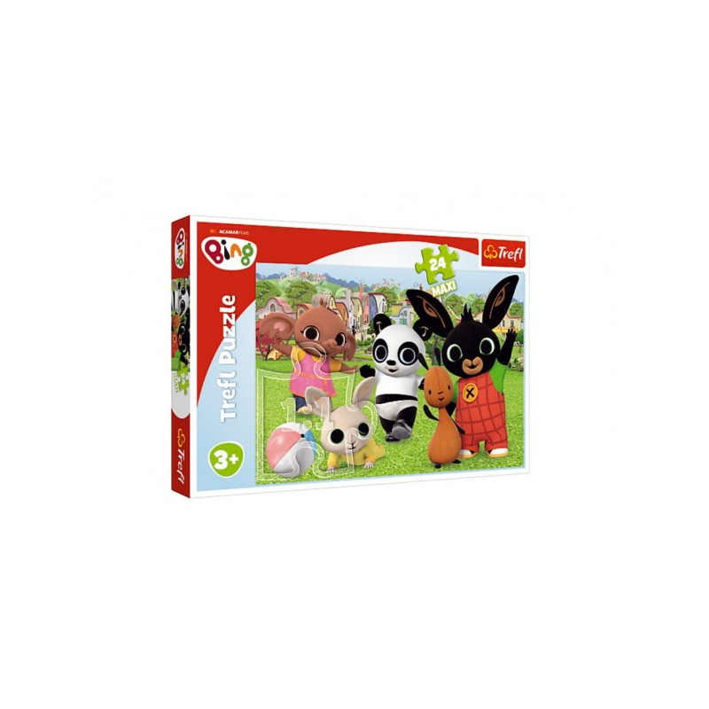 Puzzle Maxi 24 dielikov Bing Bunny Zábava v parku 60x40cm v krabici 40x26,5x4cm