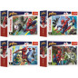 Minipuzzle 54 dielikov Spidermanův čas 4 druhy v krabičke 9x6,5x4cm 40ks v boxe