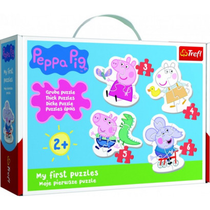 Puzzle pre najmenších Prasiatko Peppa / Peppa Pig 18 dielikov v krabici 27x19x6cm 2+