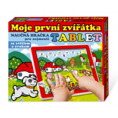 Tablet farma pre najmenších Moje prvé zvieratká 24x19x1,5cm na bat. so svetlom a zvukom v krabičke