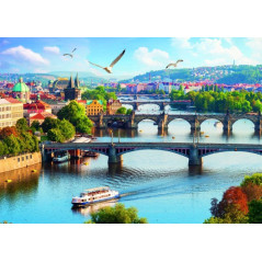 Puzzle Praha Česká Republika 500 dielikov 48x34cm v krabici 40x27x4,5cm