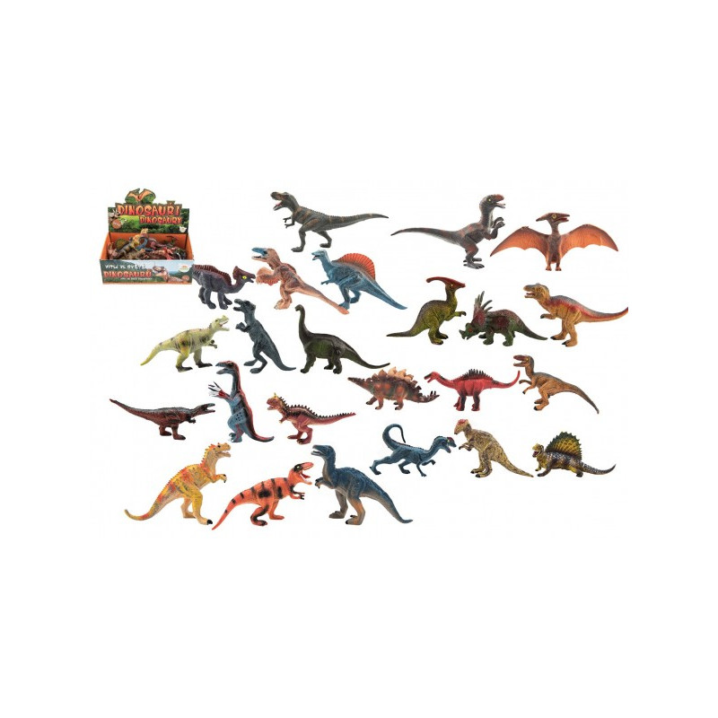Dinosaurus plast 11-14cm mix druhov 24ks v boxe