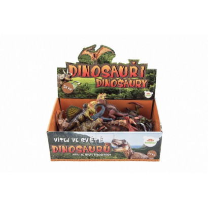 Dinosaurus plast 11-14cm mix druhov 24ks v boxe