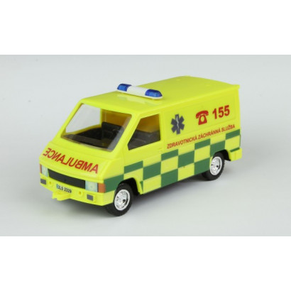 Stavebnica Monti System MS 06.1 Ambulancia Renault Trafic 1:35 v krabici 22x15x6cm