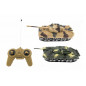 Tank RC 2ks 25cm plast na batérie so zvukom sa svetlom v krabici 43x17x19cm