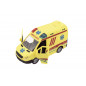 Auto ambulancie plast 20cm na zotrvačník na batérie so zvukom sa svetlom v krabici 26x15x12cm