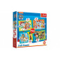 Puzzle 4v1 Šťastný tím Paw Patrol / Tlapková Patrola v krabici 28x28x6cm