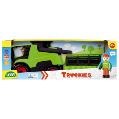 Auto Truckies kombajn plast 20cm s figúrkou v krabici 24m +