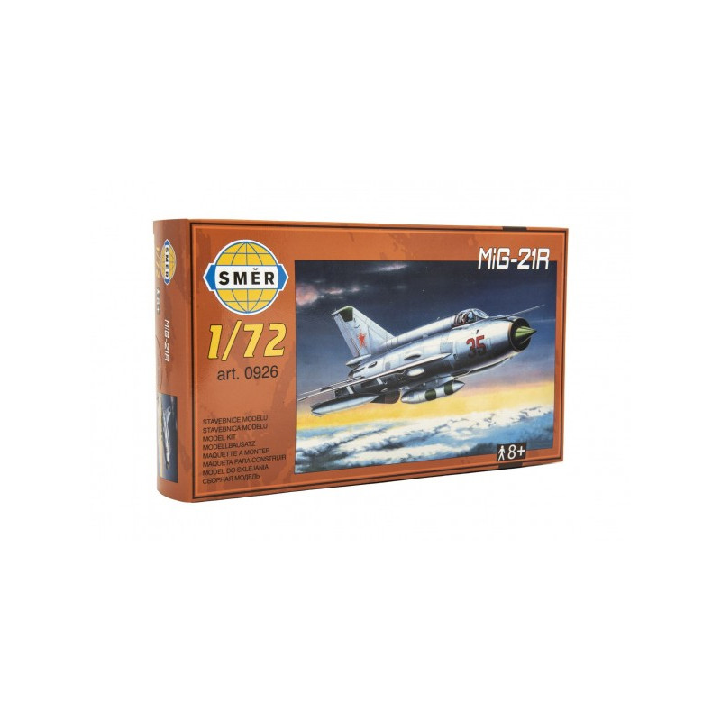 Model MiG-21R 1:72 15x21,8cm v krabici 25x14,5x4,5cm