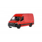 Auto/dodávka Kinsmart Mercedes-Benz Sprinter 1:48 kov/plast 12,5cm na spätné nat. 3barvy 12ks v boxe