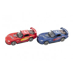 Auto Kinsmart Dodge Viper GTS-R 1:36 12,5cm kov / plast 4 farby na spätné natiahnutie 12ks v boxe