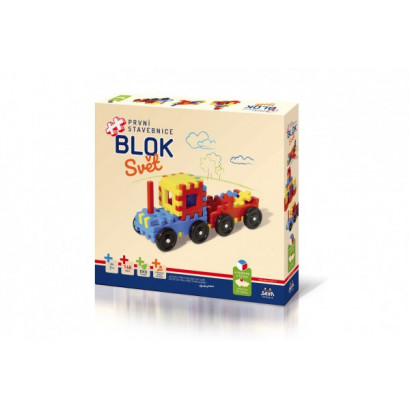 Stavebnica BLOK Svet plast 146ks v krabici 36x34x7cm