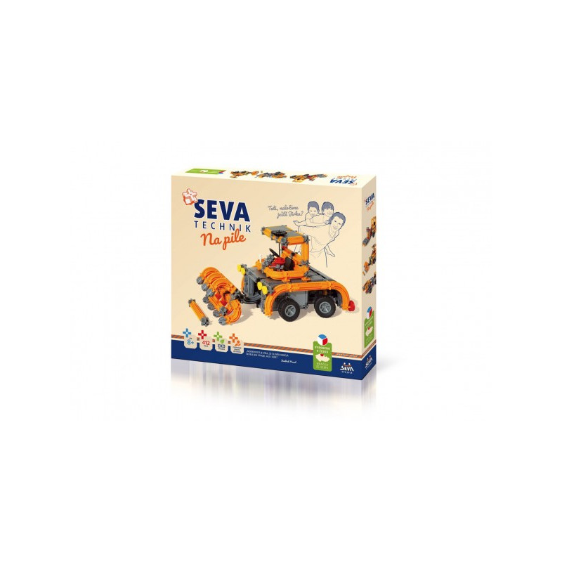 Stavebnice SEVA TECHNIK Na píle plast 412 dielikov v krabici 36x34x5cm