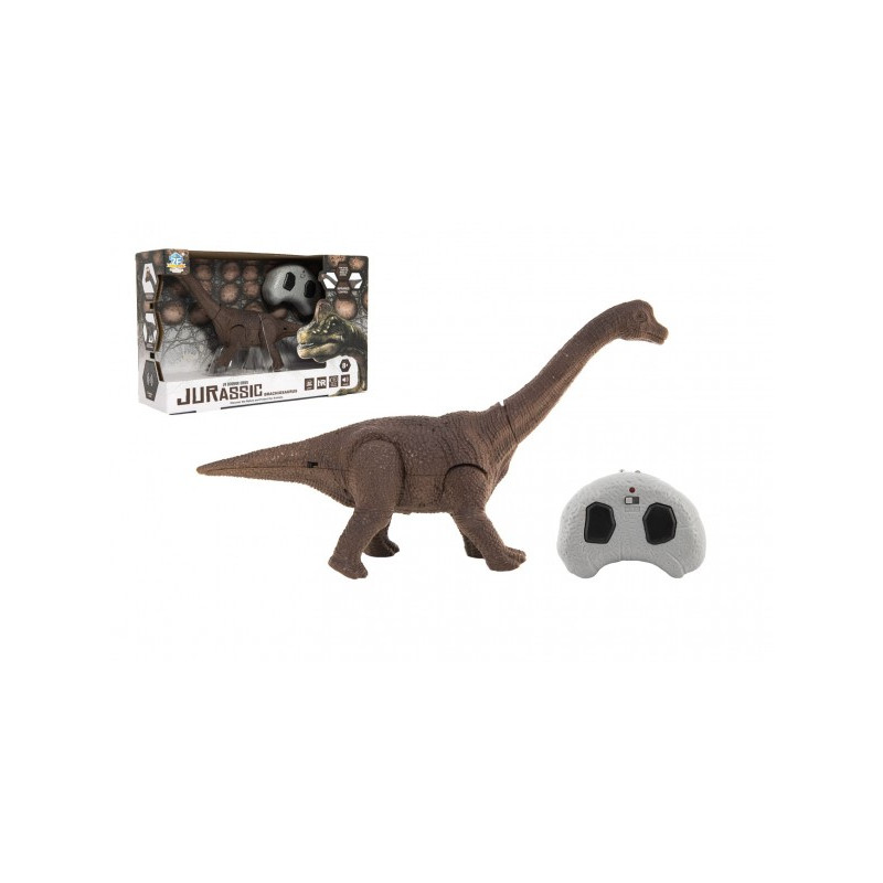 Dinosaurus na ovládanie IC plast 27cm na batérie so svetlom so zvukom v krabičke 33x21x10cm