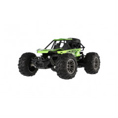 Auto RC buggy terénne zelené 22cm plast 2,4GHz na batérie + dobíjacie pack v krabici 32x16x18cm