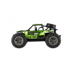 Auto RC buggy terénne zelené 22cm plast 2,4GHz na batérie + dobíjacie pack v krabici 32x16x18cm