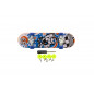 Skateboard prstový skrutkovacie plast 9cm s doplnkami mix farieb na karte 12,5x17x3cm