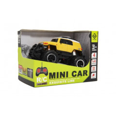 Auto RC mini SUV plast 14cm 27MHz na diaľk. ovl. na bat. sa světl. 2 farby v krab. 16x12x10