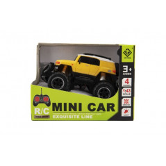 Auto RC mini SUV plast 14cm 27MHz na diaľk. ovl. na bat. sa světl. 2 farby v krab. 16x12x10