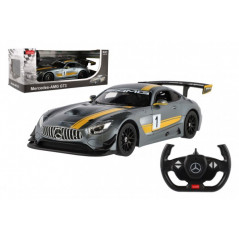 Auto RC Mercedes AMG GT3 plast 35cm 2,4 GHz na diaľk. ovládanie na batérie v krabici 44x18x23cm