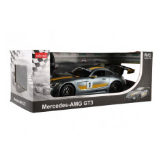 Auto RC Mercedes AMG GT3 plast 35cm 2,4 GHz na diaľk. ovládanie na batérie v krabici 44x18x23cm