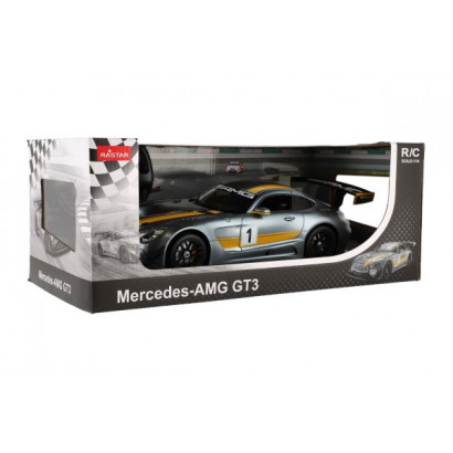 Auto RC Mercedes AMG GT3 plast 35cm 2,4 GHz na diaľk. ovládanie na batérie v krabici 44x18x23cm