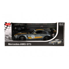 Auto RC Mercedes AMG GT3 plast 35cm 2,4 GHz na diaľk. ovládanie na batérie v krabici 44x18x23cm