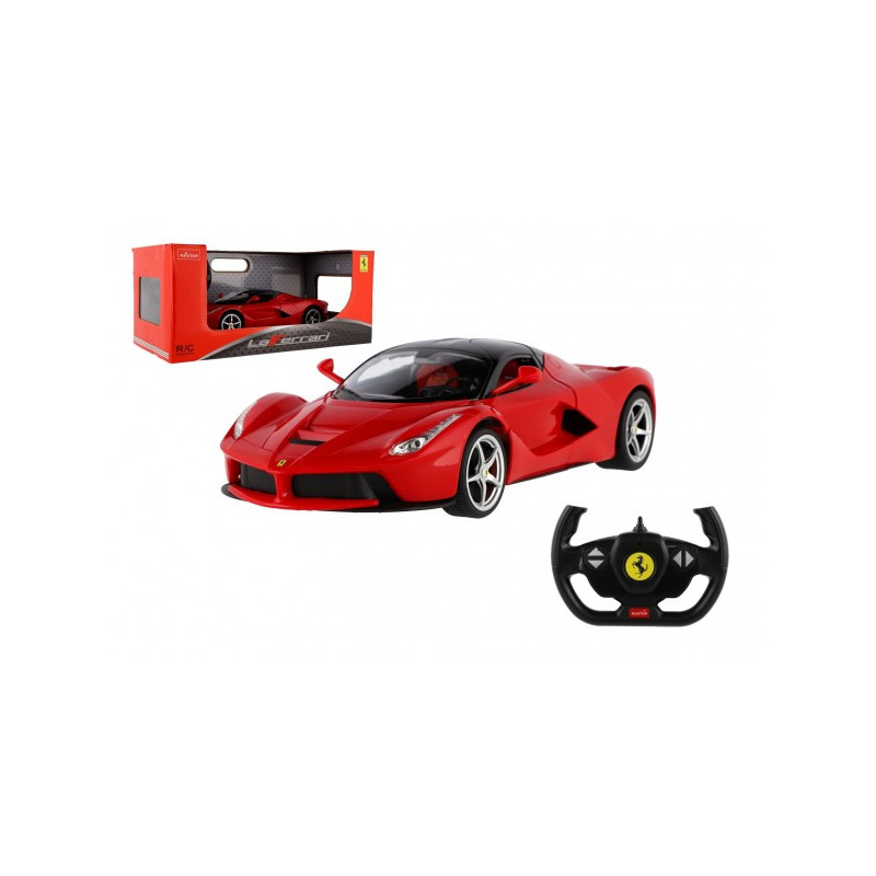 Auto RC Ferrari červené plast 32cm 2,4GHz na diaľk. ovládanie na batérie v krabici 43x19x23cm