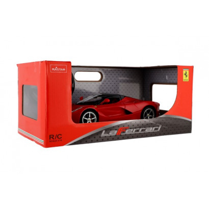 Auto RC Ferrari červené plast 32cm 2,4GHz na diaľk. ovládanie na batérie v krabici 43x19x23cm