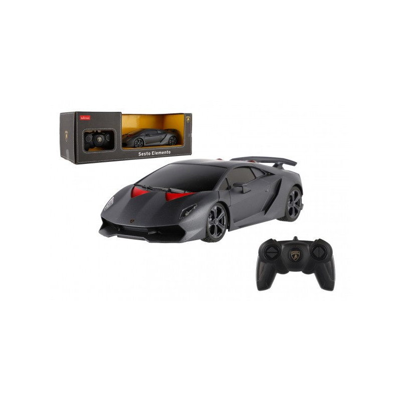 Auto RC Lamborghini Sesto Elemento plast 23cm 2,4 GHz na diaľk. ovládanie na batérie v krabici 43x15