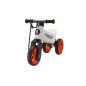 Odrážadlo FUNNY WHEELS Rider SuperSport biele/oranž. 2v1+popruh,výš.sedla28/30cm nos.25kg 18m+v sáčk