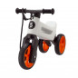 Odrážadlo FUNNY WHEELS Rider SuperSport biele/oranž. 2v1+popruh,výš.sedla28/30cm nos.25kg 18m+v sáčk