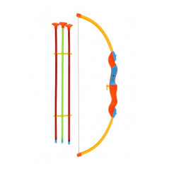 Luk 52cm +3 šípy s prísavkami plast v krabici 21x54x4cm