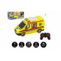 Auto RC ambulancie plast 20cm na diaľkové ovládanie 27MHz na batérie so svetlom v krabici 28x13x11cm