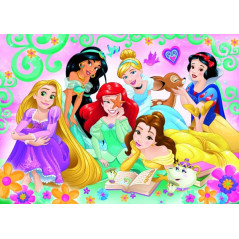 Puzzle Šťastný svet princezien/Disney Princess 200 dielikov 48x34cm v krabici 33x23x4cm