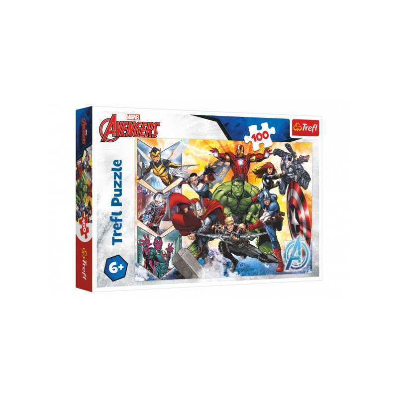 Puzzle Sila Avengers / Disney Marvel The Avengers 100 dielikov 41x27, 5cm v krabici 29x19x4cm