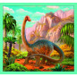 Puzzle 10v1 Zoznámte sa so všetkými dinosaurami v krabici 40x27x6cm