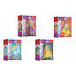 Minipuzzle Krásne princezné/Disney Princess 54dielikov 4 druhy v krabičke 6x9x4cm 40ks v boxe