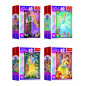 Minipuzzle Krásne princezné/Disney Princess 54dielikov 4 druhy v krabičke 6x9x4cm 40ks v boxe