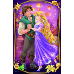 Minipuzzle Krásne princezné/Disney Princess 54dielikov 4 druhy v krabičke 6x9x4cm 40ks v boxe