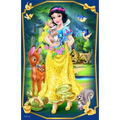 Minipuzzle Krásne princezné/Disney Princess 54dielikov 4 druhy v krabičke 6x9x4cm 40ks v boxe