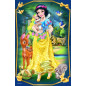 Minipuzzle Krásne princezné/Disney Princess 54dielikov 4 druhy v krabičke 6x9x4cm 40ks v boxe